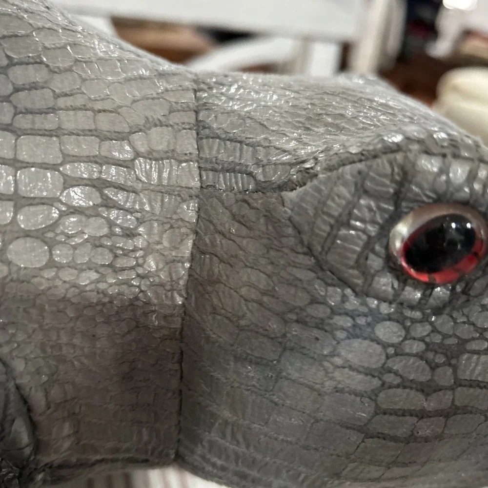 New 12 Inch STEGOSAURUS Dinosaur Stuffed‎ Animal Plush Toy Eye Changing Gray